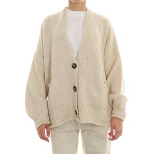 CARDIGAN 3 BOTTONI BURRO